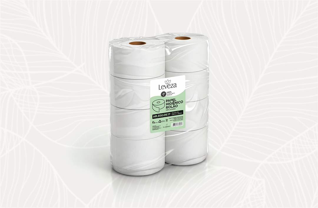 Leveza - 9cm x 300m - 8 rolos